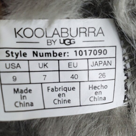 Koolaburra By Ugg Grey Koola Short Suede Leather Boots Size 9 - Picture 10 of 10